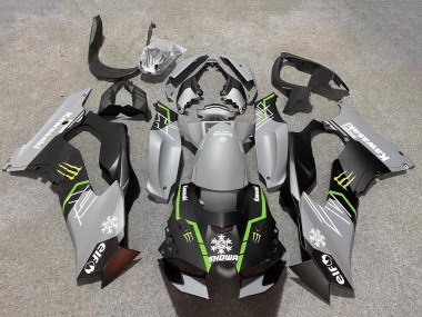 2021-2025 Grey Matte Black Green White Elf Snow Monster Kawasaki ZX10R Motorcycle Fairings