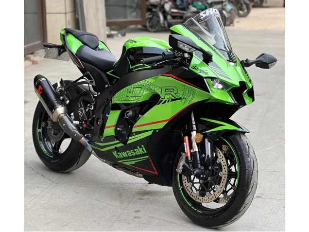 2021-2025 Green Glossy Black Kawasaki ZX10R Motorcycle Fairings