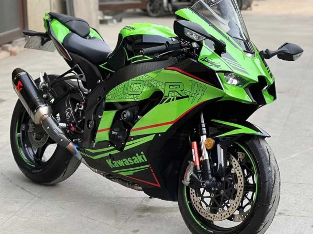 2021-2025 Green Glossy Black Kawasaki ZX10R Motorcycle Fairings