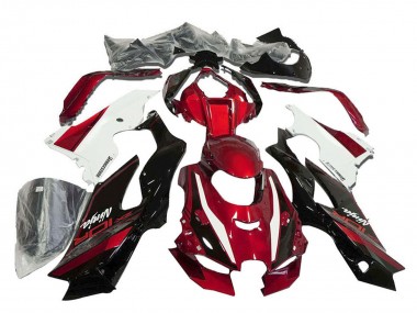 2021-2025 Red White Glossy Black Kawasaki ZX10R Motorcycle Fairings