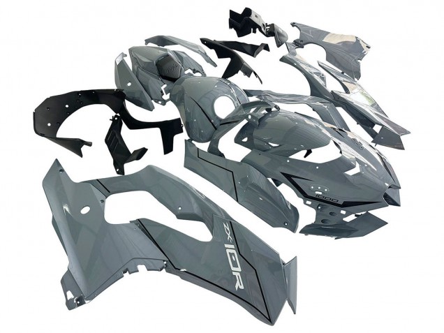 2021-2025 Grey Kawasaki ZX10R Motorcycle Fairings