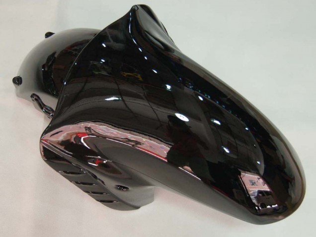 2006-2011 Glossy Black Green Flame Kawasaki ZX14R ZZR1400 Motorcycle Fairing