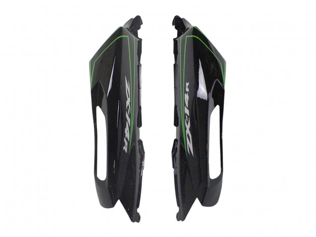 2012-2024 Green Glossy Black Stripe Kawasaki ZX14R ZZR1400 Motorcycle Fairings
