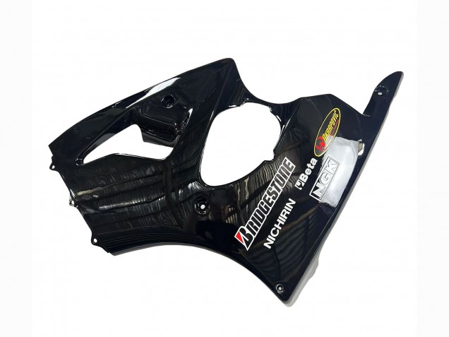 1998-1999 Glossy Black Yellow Elf Bridgestone Kawasaki ZX6R Motorcycle Fairings