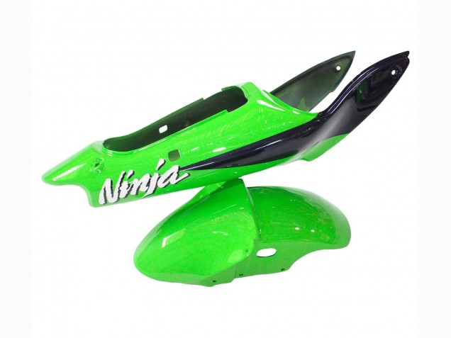 1998-1999 Green White Dark Blue Silver Kawasaki ZX6R Motorcycle Fairings