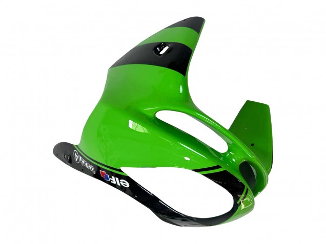 1998-1999 Green Glossy Black Elf Bridgestone Kawasaki ZX6R Motorcycle Fairings