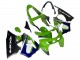 1998-1999 Green White Blue Silver Glossy Black Kawasaki ZX6R Motorcycle Fairings