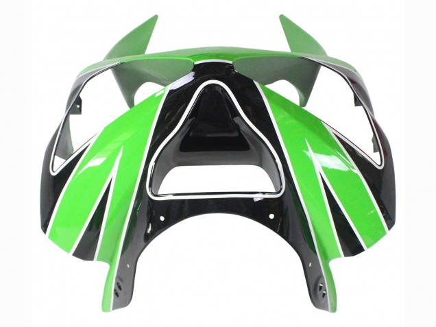 2003-2004 Green White Black Kawasaki ZX6R Motorcycle Fairings