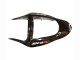 2003-2004 Glossy Black Red Flame Kawasaki ZX6R Motorcycle Fairings