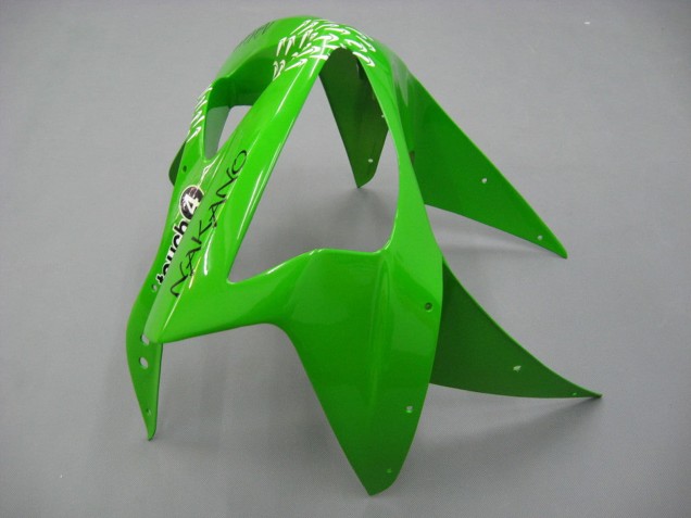 2003-2004 Green White Black Elf Bridgestone Kawasaki ZX6R Motorcycle Fairings
