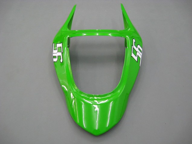 2003-2004 Green White Black Elf Bridgestone Kawasaki ZX6R Motorcycle Fairings