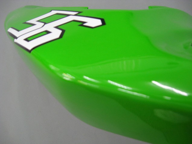 2003-2004 Green White Black Elf Bridgestone Kawasaki ZX6R Motorcycle Fairings