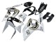 2003-2004 White Black Motul Lucky Strike Kawasaki ZX6R Motorcycle Fairings