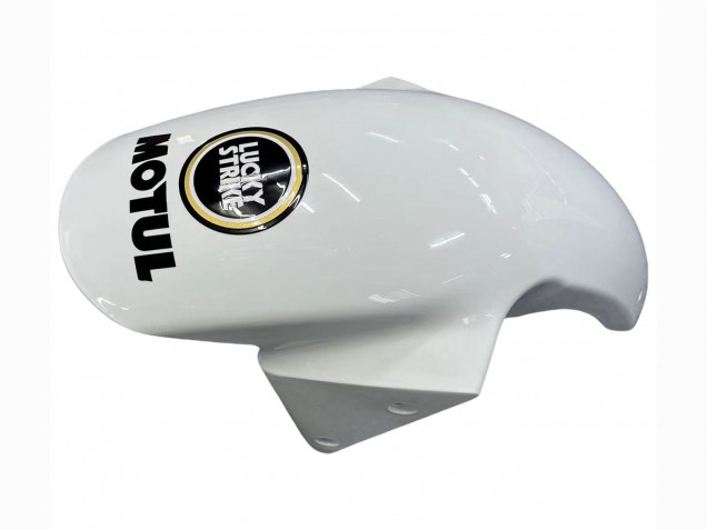 2003-2004 White Black Motul Lucky Strike Kawasaki ZX6R Motorcycle Fairings