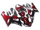 2005-2006 Red Glossy Black Kawasaki ZX6R Motorcycle Fairing