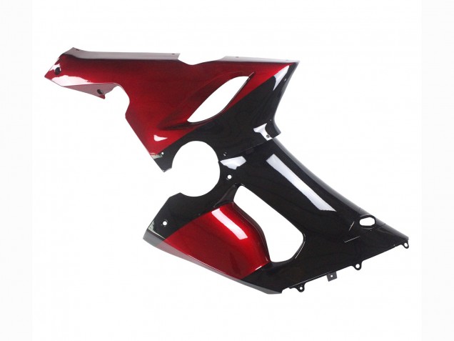 2005-2006 Red Glossy Black Kawasaki ZX6R Motorcycle Fairing