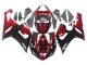2005-2006 Red Glossy Black Kawasaki ZX6R Motorcycle Fairing
