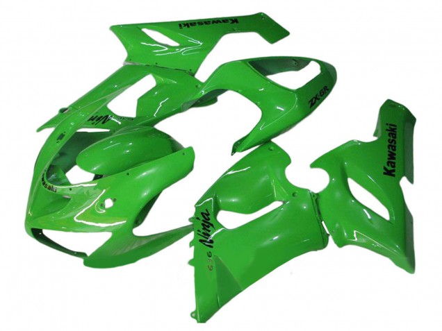 2005-2006 Green Kawasaki ZX6R Motorcycle Fairings