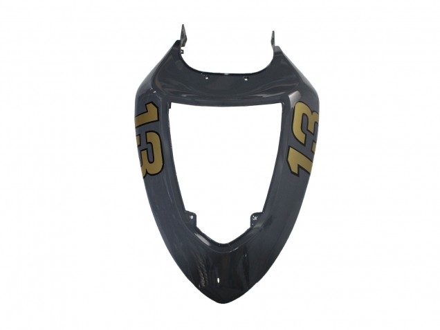 2005-2006 Dark Grey Black Kawasaki ZX6R Motorcycle Fairings