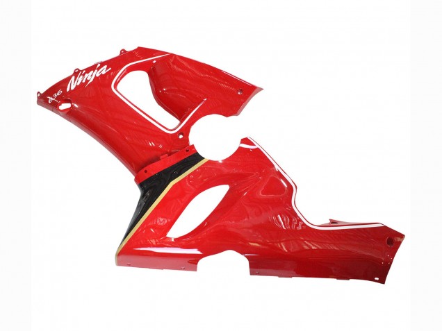 2005-2006 Red Yellow Black Kawasaki ZX6R Motorcycle Fairings