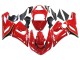 2005-2006 Red Yellow Black Kawasaki ZX6R Motorcycle Fairings