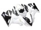 2005-2006 White Black Gold Ninja Kawasaki ZX6R Motorcycle Fairings