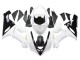 2005-2006 White Black Gold Ninja Kawasaki ZX6R Motorcycle Fairings