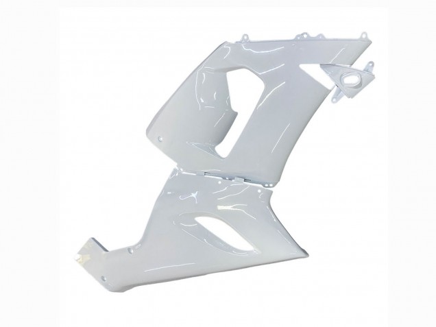 2005-2006 White Kawasaki ZX6R Motorcycle Fairings