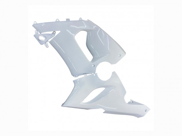 2005-2006 White Kawasaki ZX6R Motorcycle Fairings
