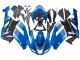2007-2008 Black Blue Elf Kawasaki ZX6R Motorcycle Fairings