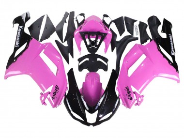 2007-2008 Black Pink Ninja Kawasaki ZX6R Motorcycle Fairings