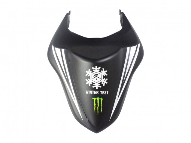 2007-2008 Black White Red with White Snow Decal Ninja Elf Kawasaki ZX6R Motorcycle Fairings