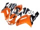 2007-2008 Orange Black Ninja Kawasaki ZX6R Motorcycle Fairings