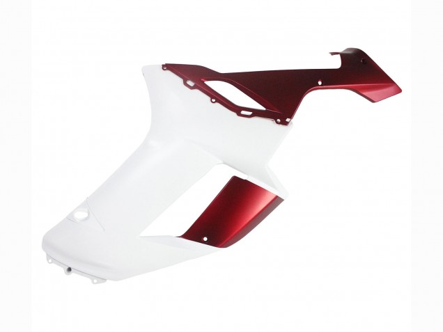 2007-2008 White Red Kawasaki ZX6R Motorcycle Fairing