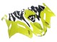 2007-2008 Yellow Ninja Kawasaki ZX6R Motorcycle Fairings
