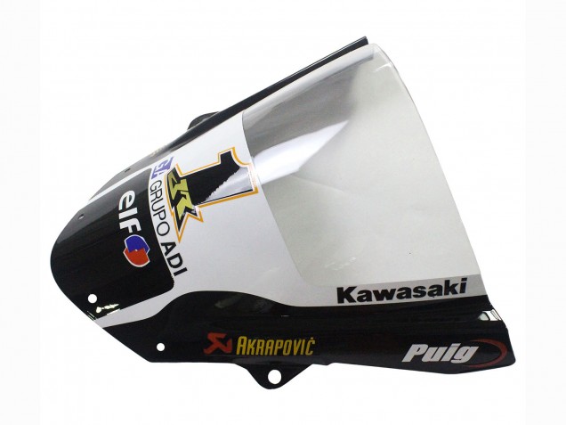 2009-2012 Green Glossy Black Yellow White Red Elf Monster Kawasaki ZX6R Motorcycle Fairings
