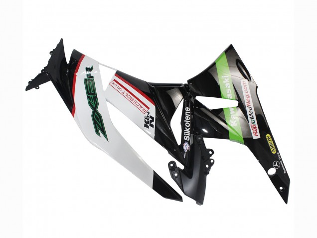 2009-2012 White Red Black Green Kawasaki ZX6R Motorcycle Fairings