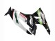 2009-2012 White Red Black Green Kawasaki ZX6R Motorcycle Fairings