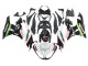 2009-2012 White Red Black Green Kawasaki ZX6R Motorcycle Fairings