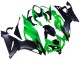 2019-2022 Green Matte Black Kawasaki ZX6R Motorcycle Fairings