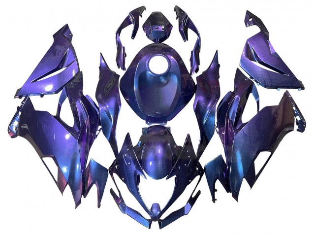 2019-2022 Purple Blue Kawasaki ZX6R Motorcycle Fairings