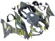 2019-2022 Nardo Grey Yellow Kawasaki ZX6R Motorcycle Fairings