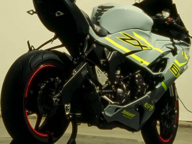 2019-2022 Nardo Grey Yellow Kawasaki ZX6R Motorcycle Fairings