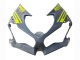 2019-2022 Nardo Grey Yellow Kawasaki ZX6R Motorcycle Fairings