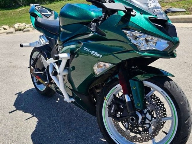 2019-2022 Dark Green Kawasaki ZX6R Motorcycle Fairings