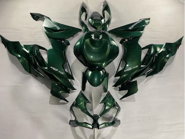 2019-2022 Dark Green Kawasaki ZX6R Motorcycle Fairings