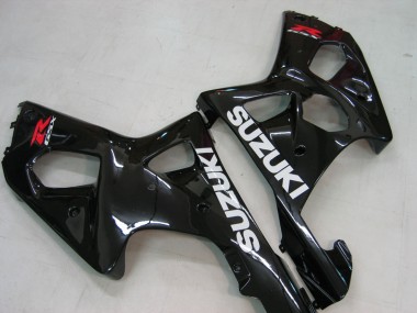 2000-2002 Glossy Black Suzuki GSXR1000 Motorcycle Fairings
