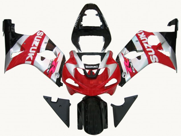 2000-2002 Red Silver White Black Suzuki GSXR1000 Motorcycle Fairings
