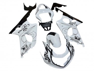 2000-2002 White Black Motul Corona Suzuki GSXR1000 Motorcycle Fairings