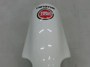 2000-2002 White Red Lucky Strike Suzuki GSXR1000 Motorcycle Fairings